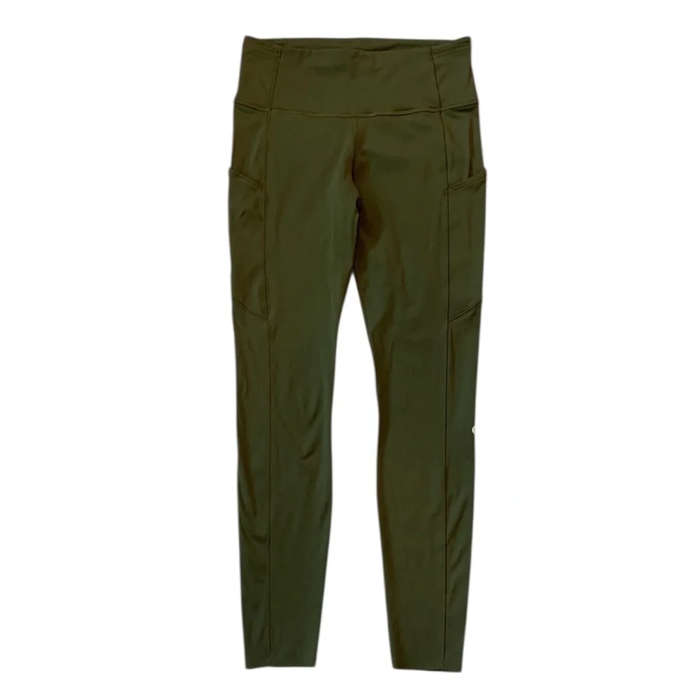 lululemon athletica High-Rise Leggings in Olive Green - Picture 4 of 8